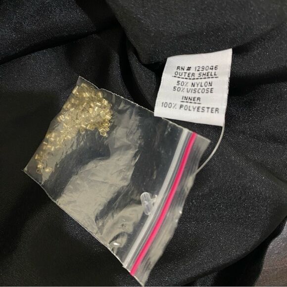 What Goes Around Comes Around Black Gold Bead Mini Skirt Sz S NWOT - Picture 11 of 12